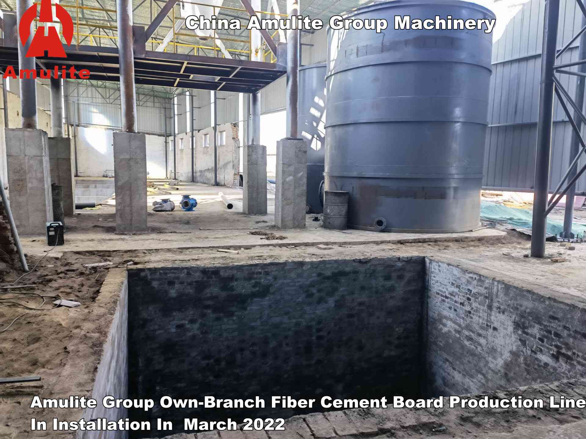 Amulite Group Own-Branch Fiber Cement Board Production Line In Installation In  March 2022 (1)