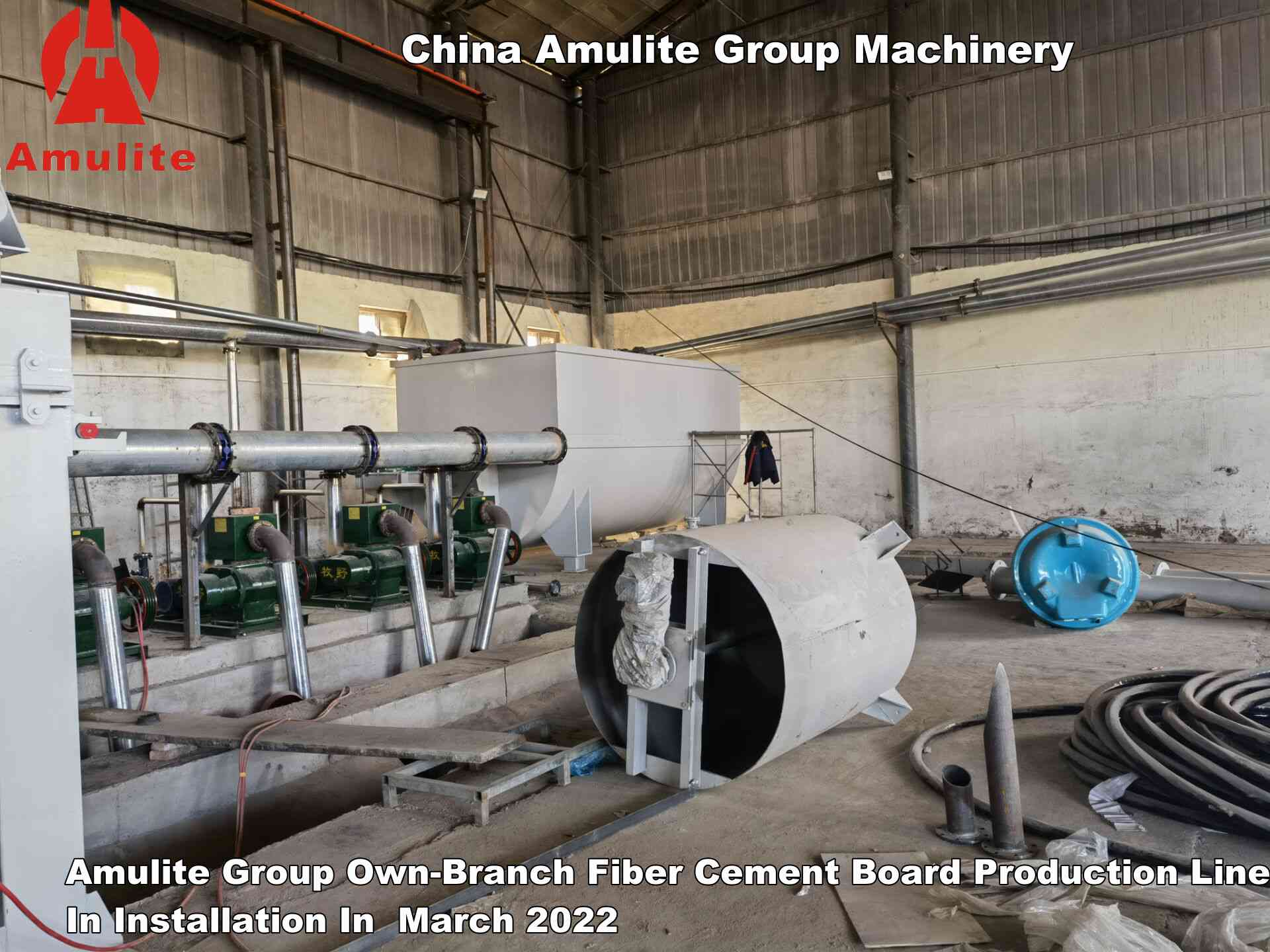 Amulite Group Own-Branch Fiber Cement Board Production Line In Installation In  March 2022 (4)