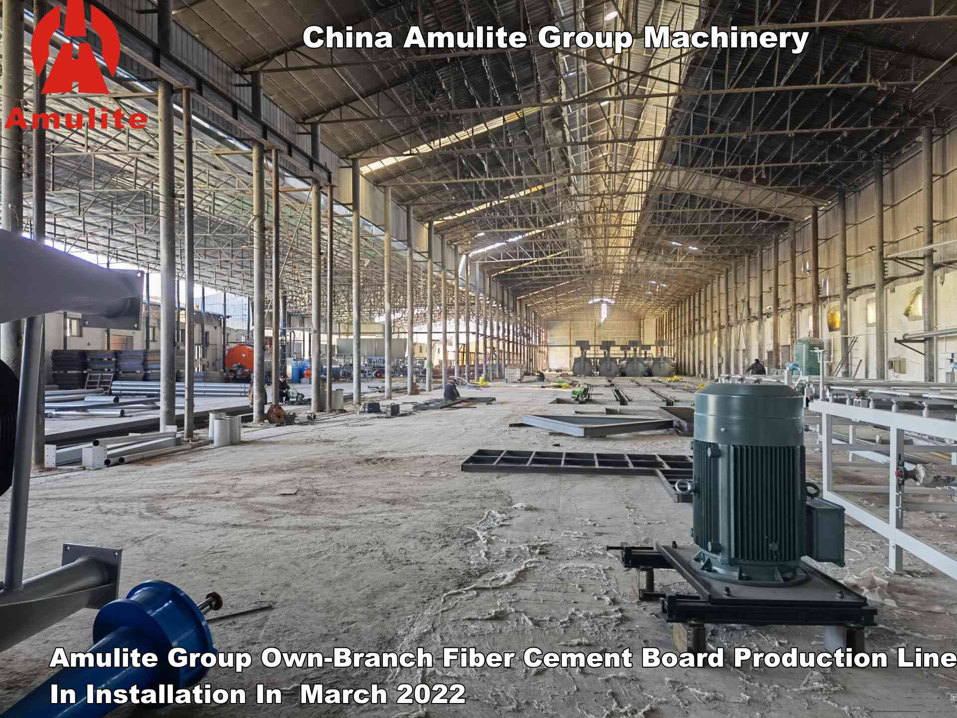 Amulite Group Own-Branch Fiber Cement Board Production Line In Installation In  March 2022 (5)