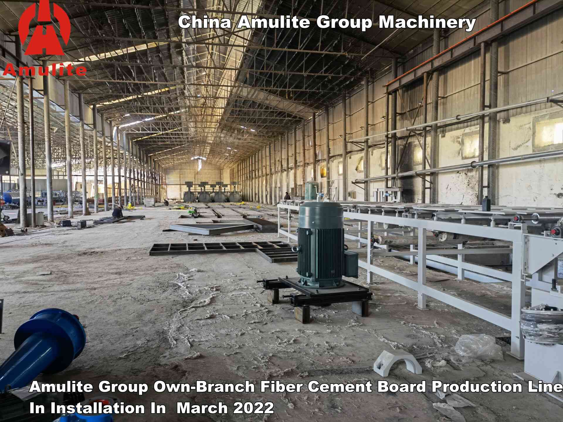Amulite Group Own-Branch Fiber Cement Board Production Line In Installation In  March 2022 (6)