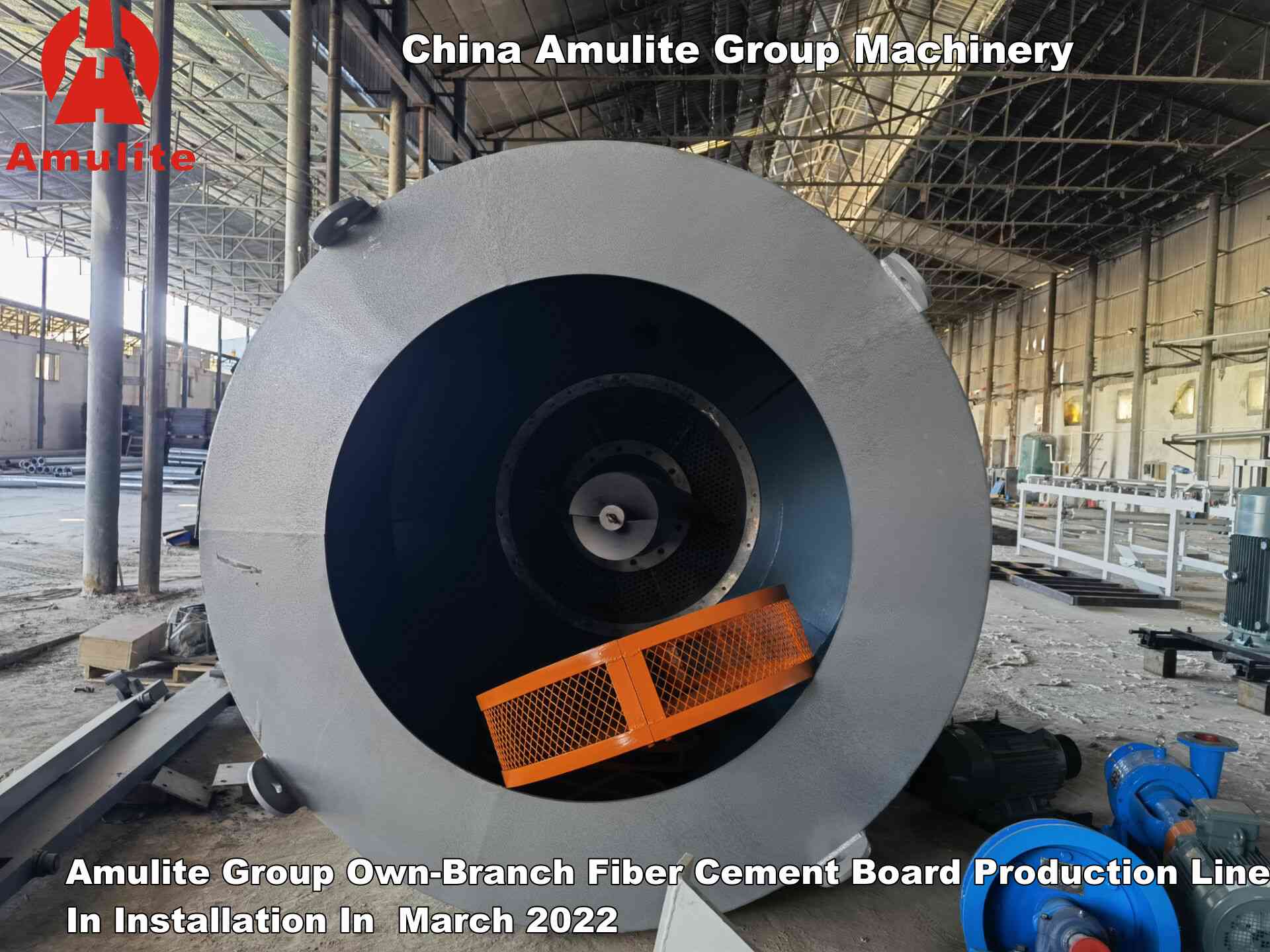 Amulite Group Own-Branch Fiber Cement Board Production Line In Installation In  March 2022 (7)